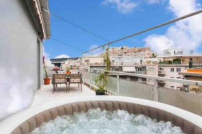 Lovely APT w/heated Jacuzzi &full Acropolis view